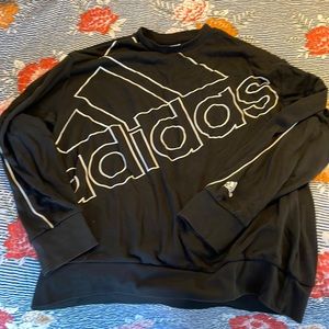 Adidas black crew neck sweatshirt size XL